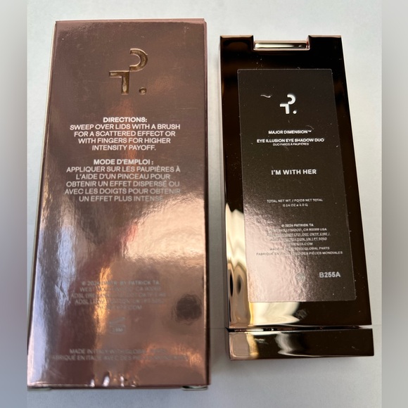 NWT🌷Patrick Ta Major Dimension Eye Illusion Eyeshadow Duo in “I’m With Her” - Picture 5 of 5